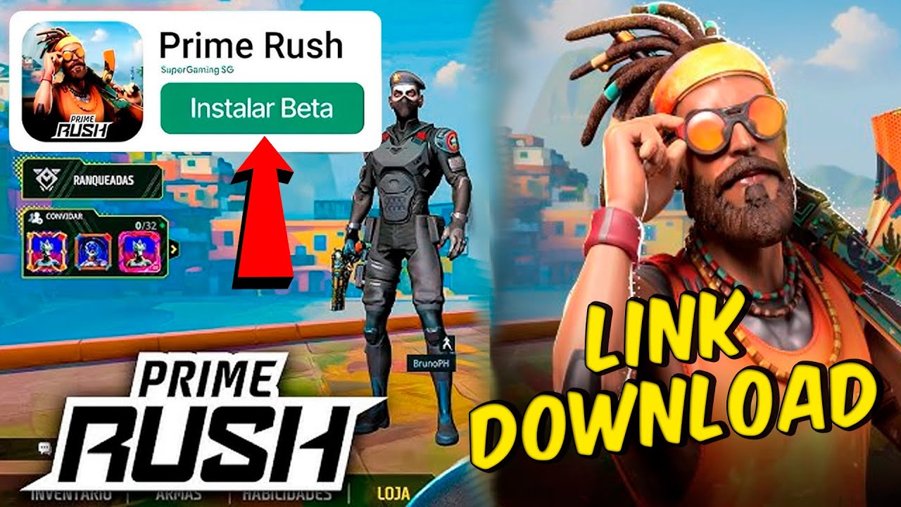 COMO BAIXAR e INSTALAR o PRIME RUSH JOGO DO PLAY HARD LINK DIRETO! 📲💣