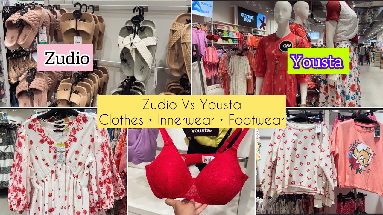 Zudio vs Yousta Full Comparison 🔥Clothes, Bras, Footwear Starting ₹99!