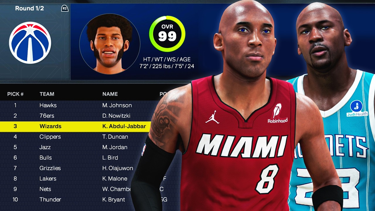 I Put 60 Prime Legends Into The NBA Draft