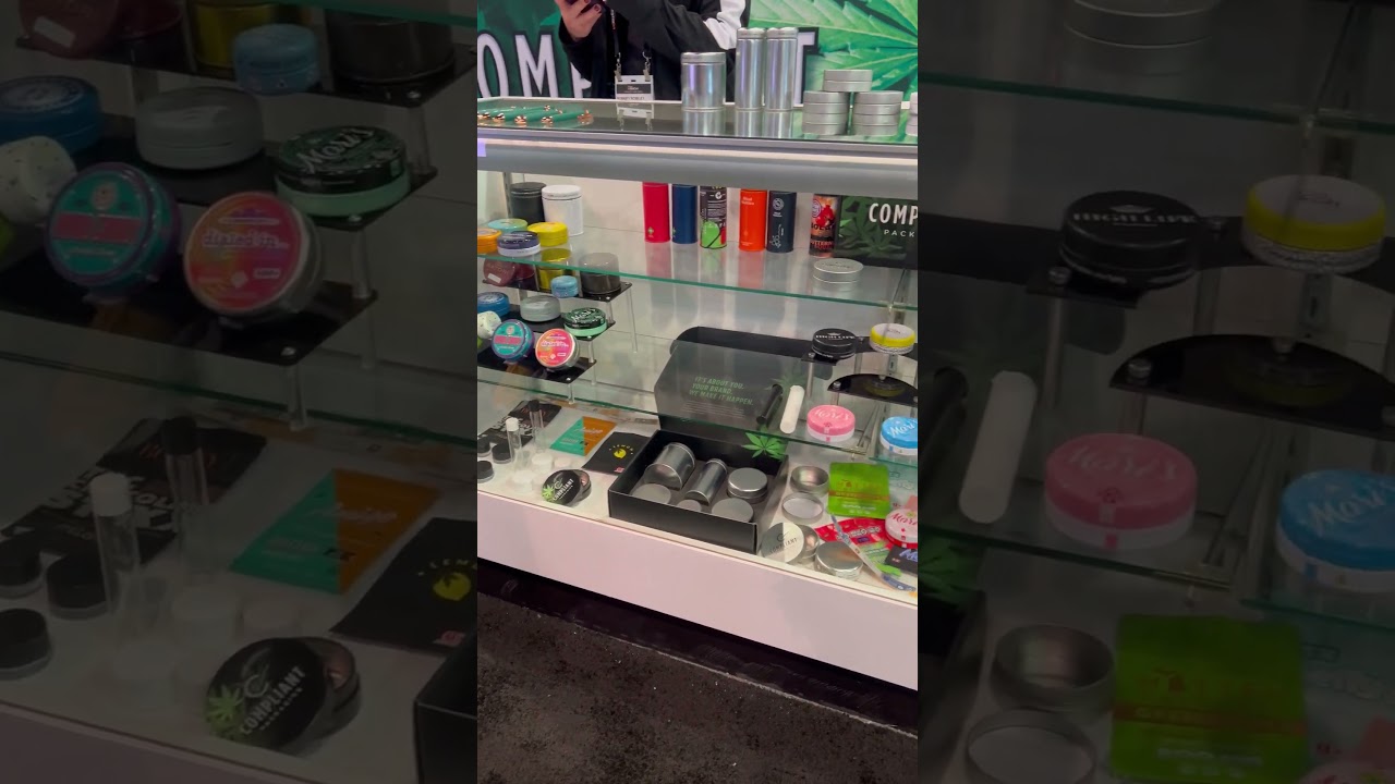 Top-Tier Marijuana Packaging On Display