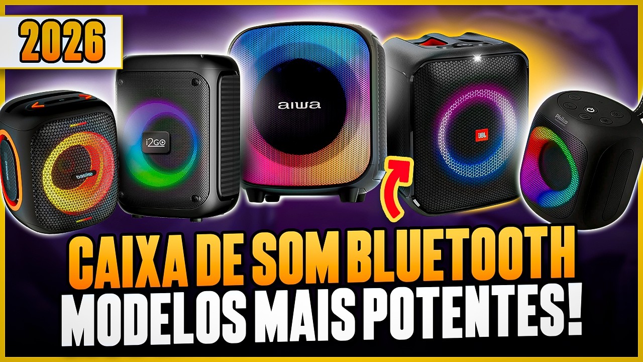 MELHORES CAIXAS DE SOM BLUETOOTH para Comprar em 2025! Top 5 Caixa de Som PORT&Aacute;TIL e POTENTE