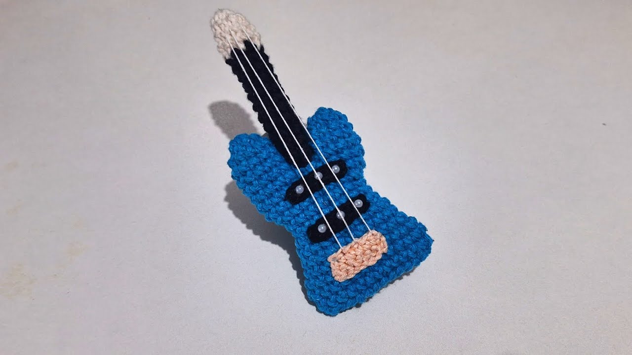 Guitarra Amigurumi Tutorial Passo a Passo Completo 🎸