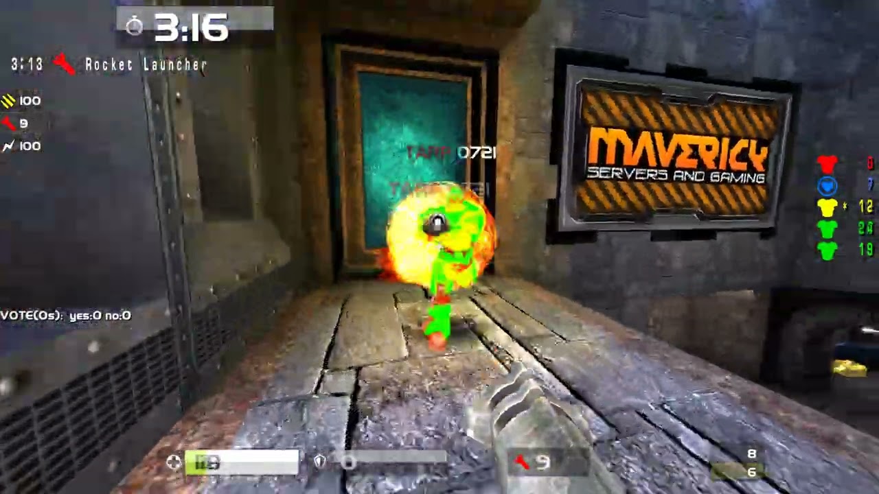 Quake Live: Tonik (POV) vs 0721 - aerowalk