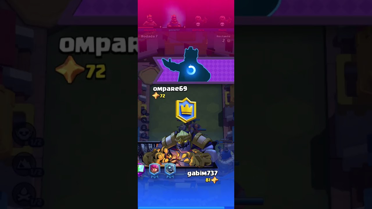 Jogando clash royale