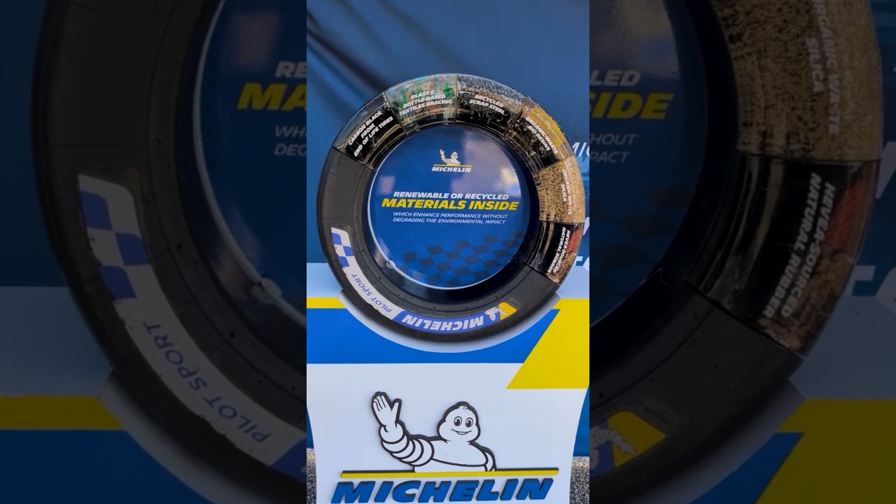 Гоночная шина из пластиковых бутылок?! #автомобили #гонки