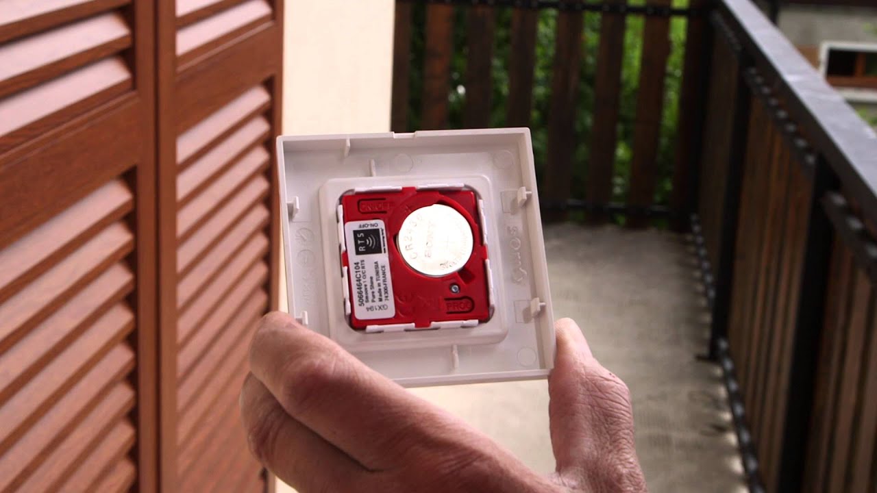 Somfy : Installer ORATO - Programmation