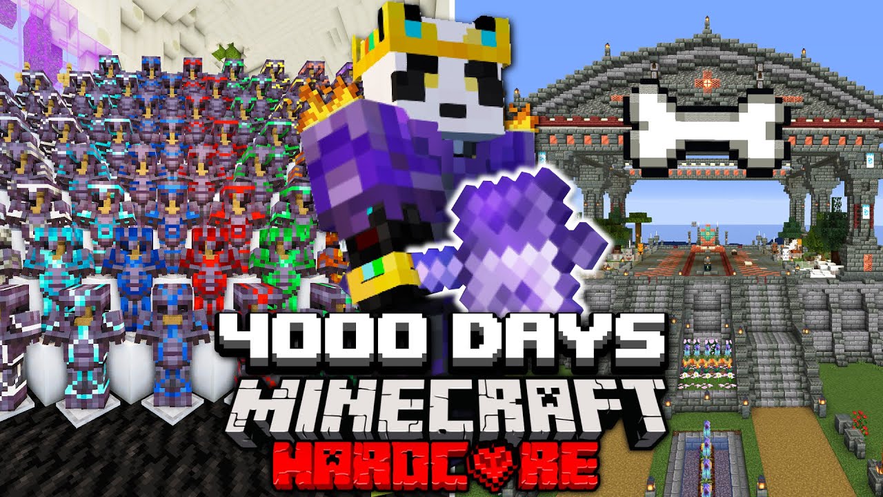 1000 Days in Minecraft Hardcore (3000 - 4000 Days)
