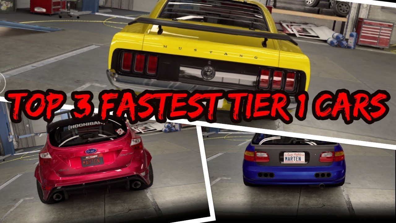 CSR Racing 2 | TOP 3 FASTEST TIER 1 CARS | with Tunes & Times