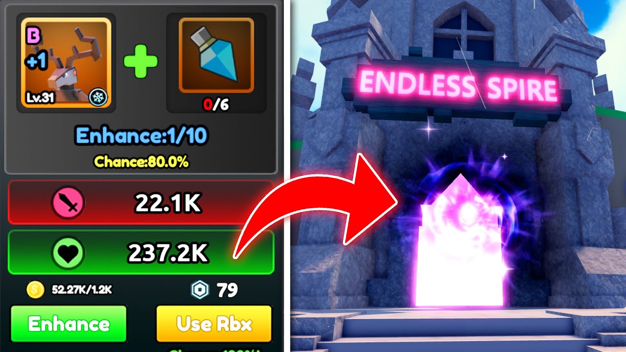 I ENHANCE MY PETS in Catch a Monster NEW Endless Spire UPD