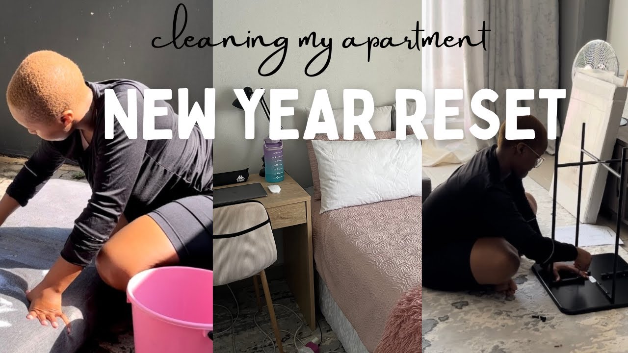 NEW YEAR RESET| cleaning my apartment before school |South African YouTuber|#roadto2000subscribers