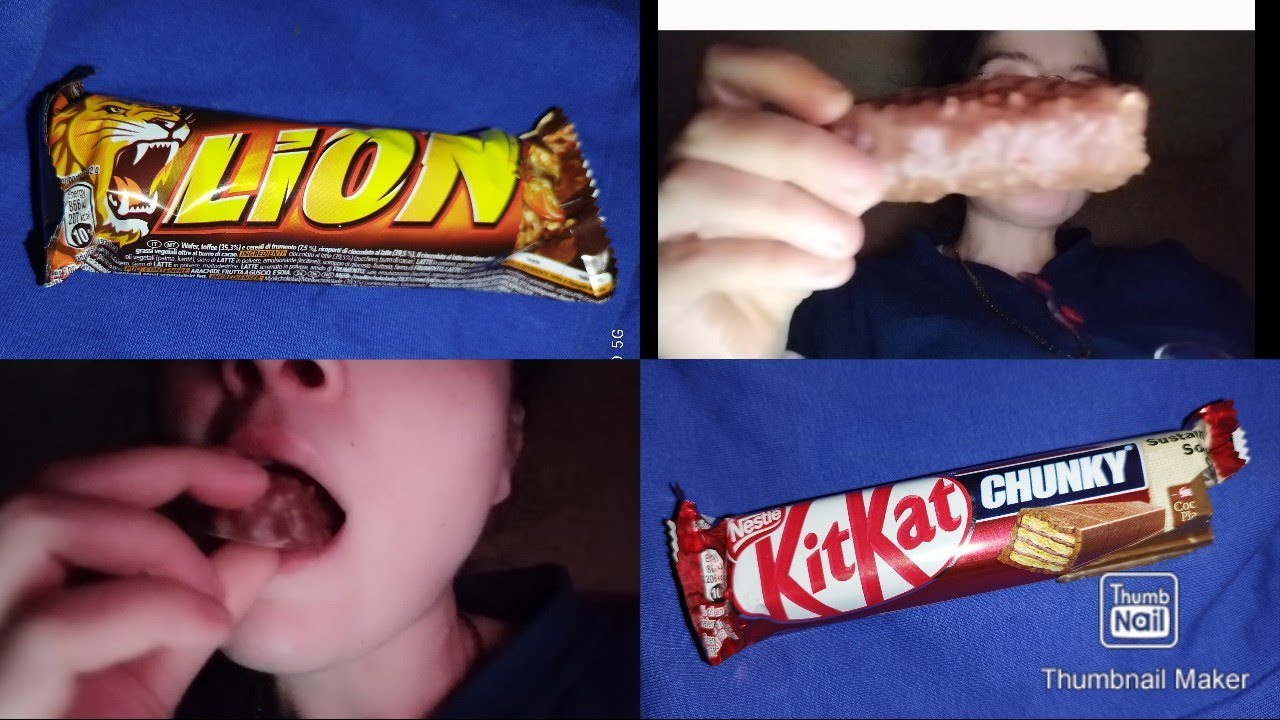 #mukbang #asmr mangio #chocolate #kitkat , Lion #caramello  #nestle 🤤