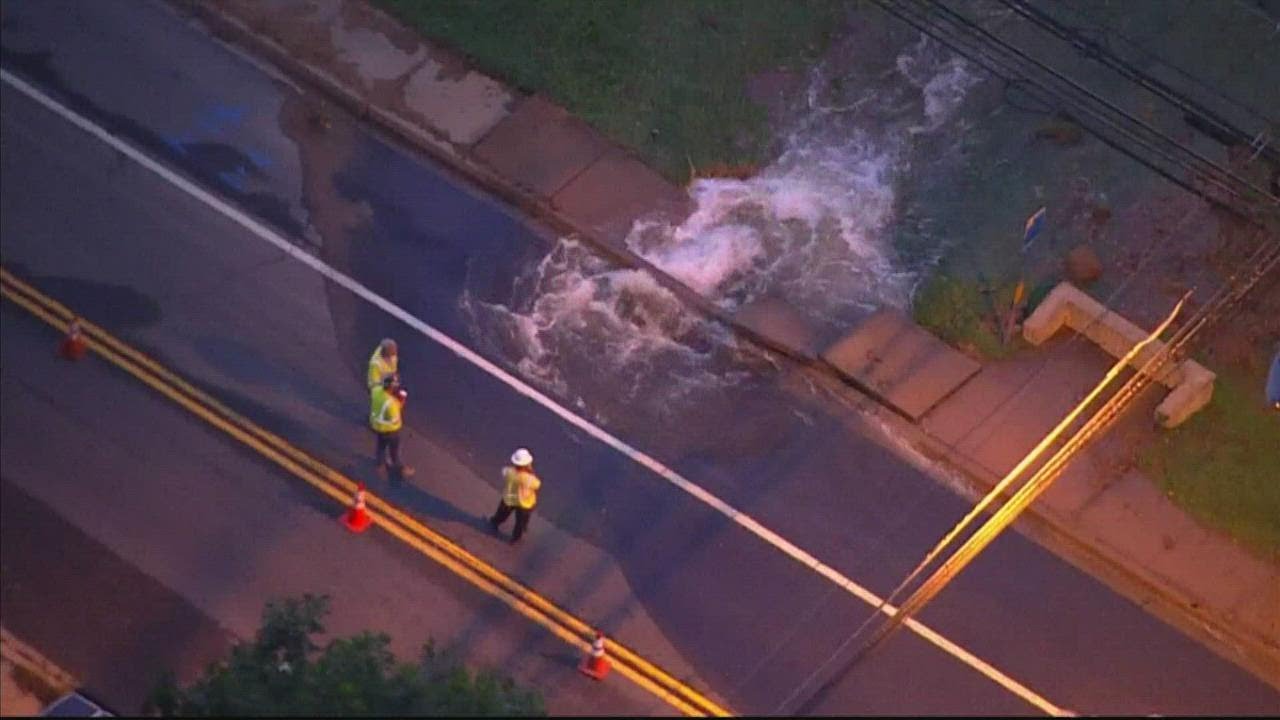 Water main breaks in Montgomery County leaving hundreds without water