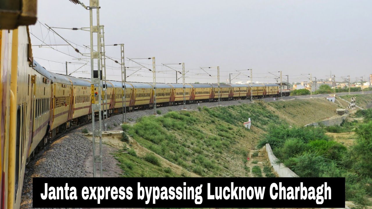 First time Janta express running via Utraitia - Alamnagar bypaas line | Bypassing Lucknow charbagh