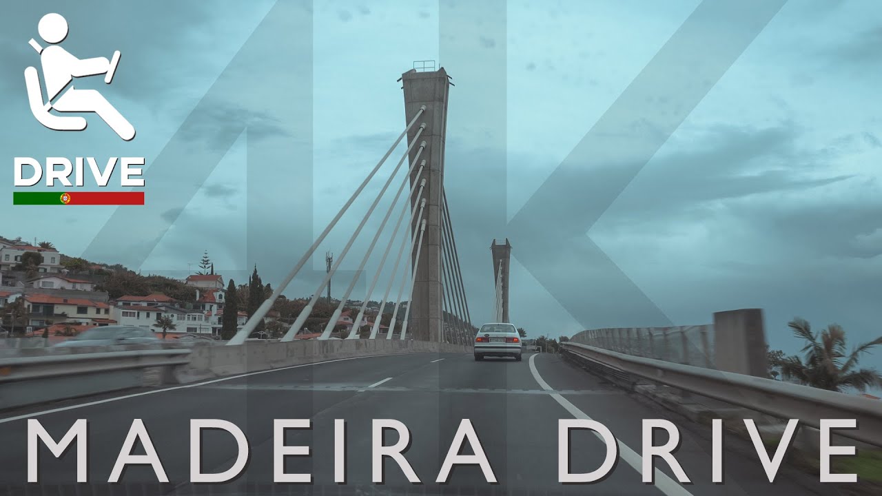 Madeira, Portugal - 4K Virtual Drive - From São Martinho, Funchal to the Cristiano Ronaldo Airport