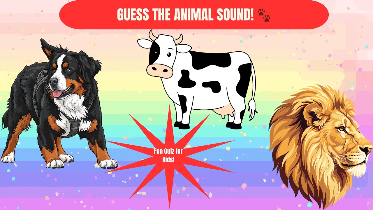 Guess the Animal Sound 🐾 | Fun Quiz Game for Kids | Learning Animals.