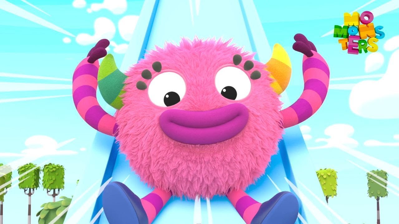 Escorregador | Momonsters | 70' Compilação | Desenhos Animados Educativos para Crianças
