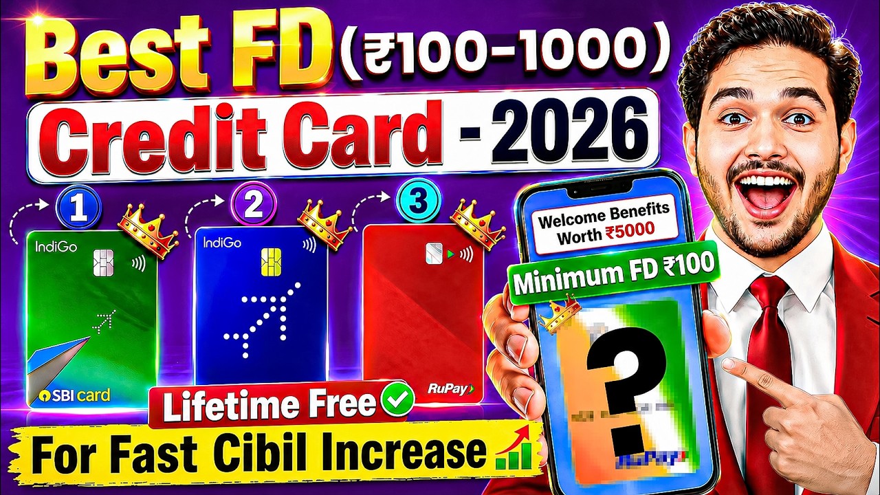 Top 3 FD-Based Credit Cards 2026 | Best Credit Cards Against Fixed Deposit in India | FD Credit Card