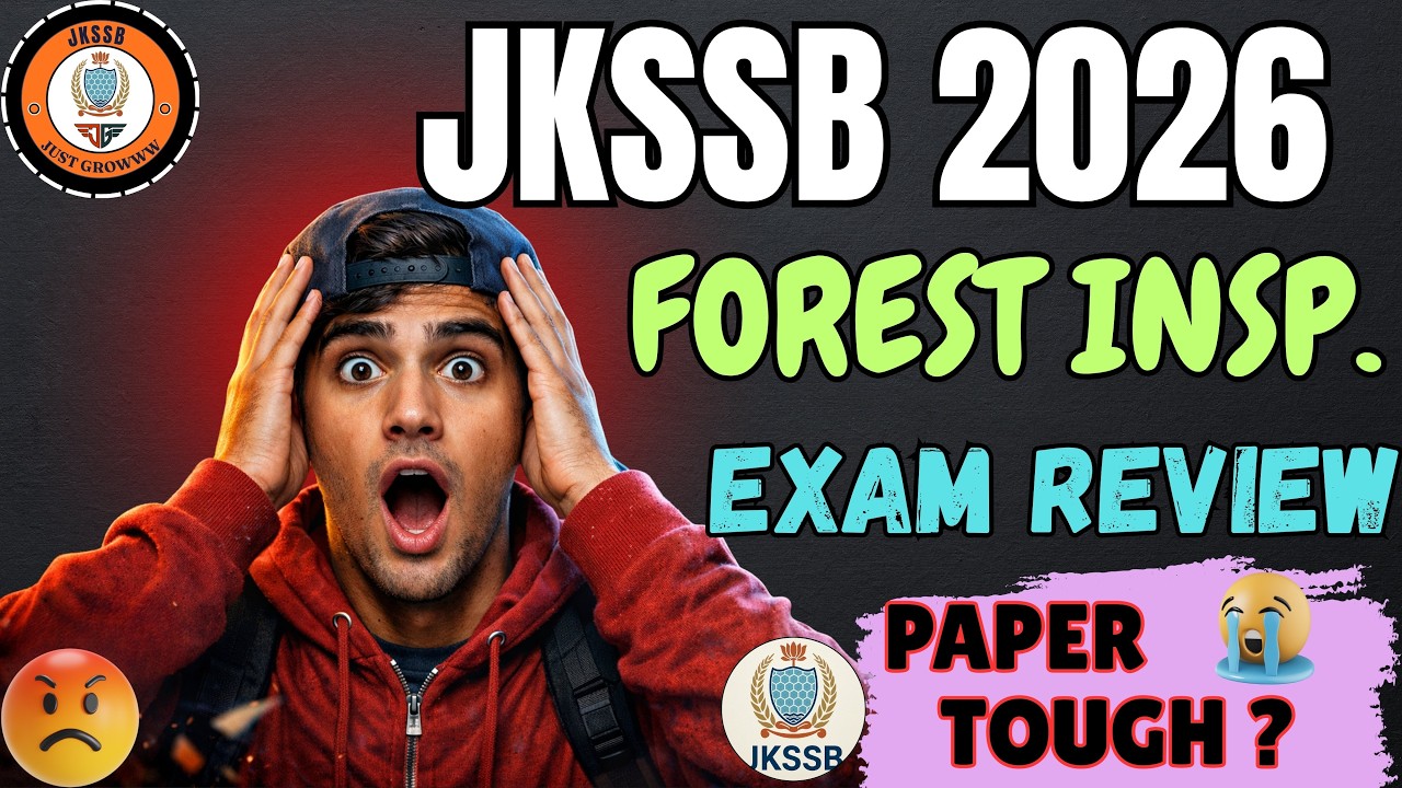 JKSSB Forest Inspector 2026 Exam Shocking Analysis 😱 | Expected Cut Off  | JKSSB #jkssb