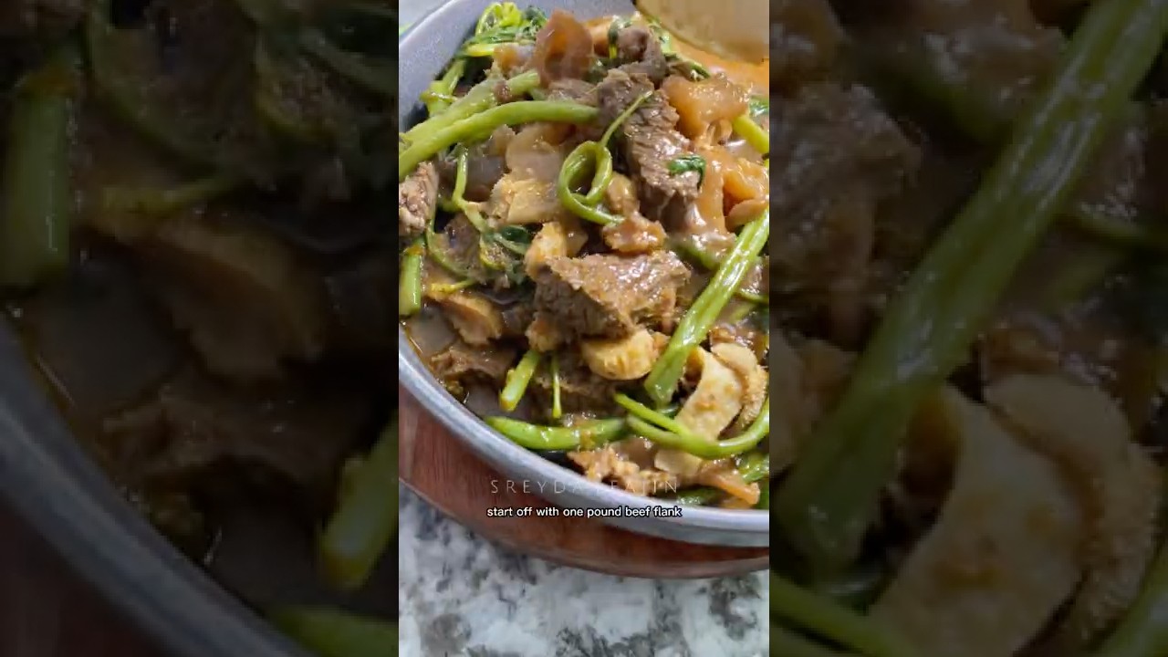 Somlor machu kreung #beef, #tripes, tendon #khmerfood #khmertraditional #cambodiafood #beefrecipe
