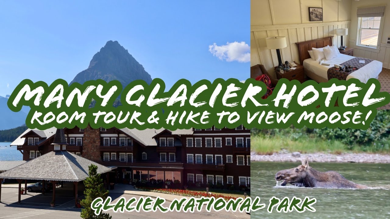Value Double Room at Many Glacier Hotel - Tour, Review & Moose Viewing - Glacier National Park, MT.