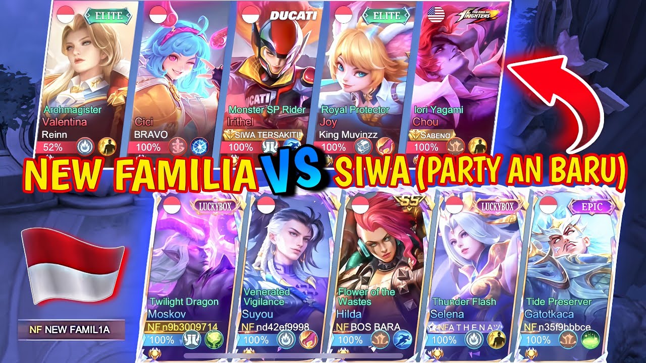 NEW FAMILIA VS SIWA TERSAKITI DENGAN PARTY BARU NYA‼️