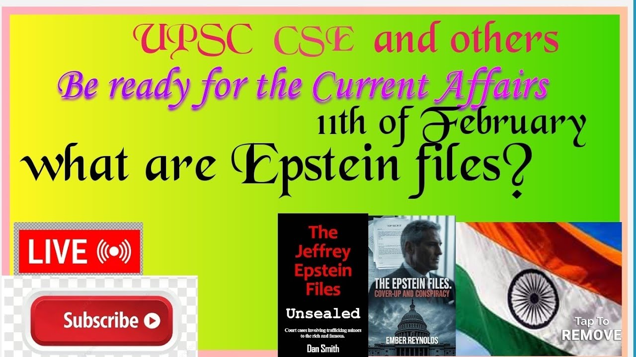 Epstein file...why in our news.