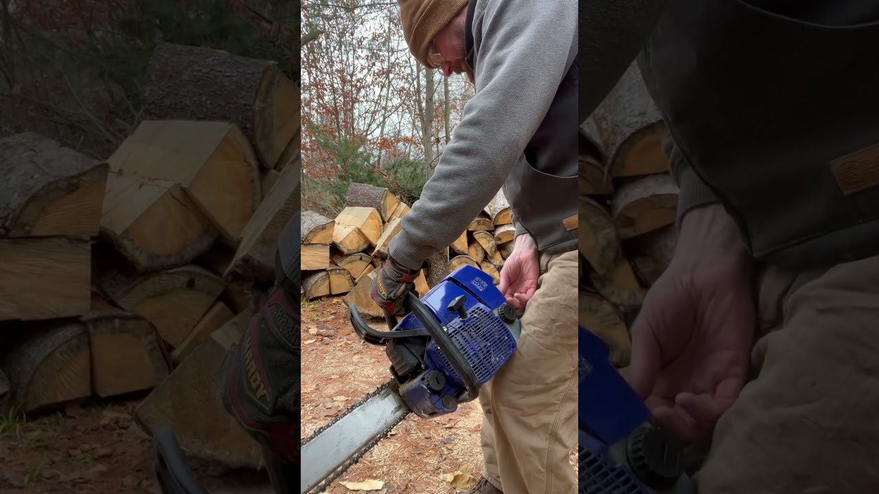 This Holzfforma G660 has been sitting. Will it start ? #chainsaw #coldstart #chainsawrescue