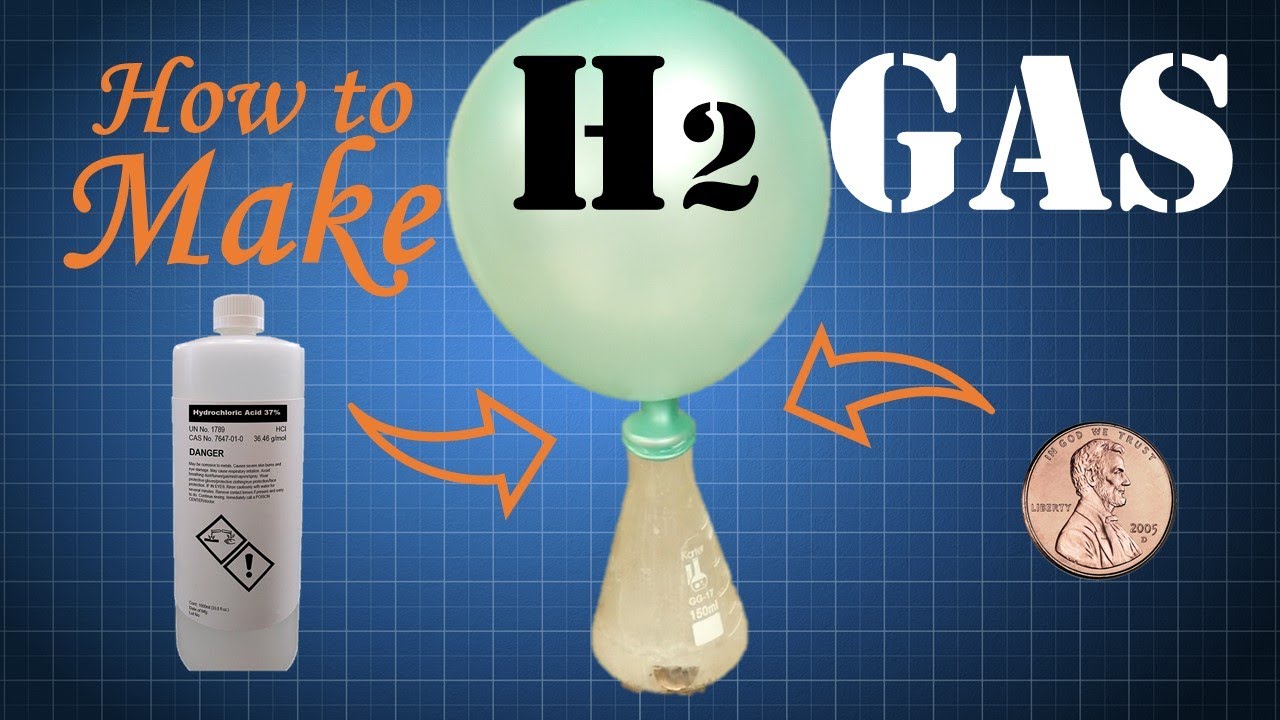 DIY Hydrogen Gas (Hydrochloric Acid + Zinc)