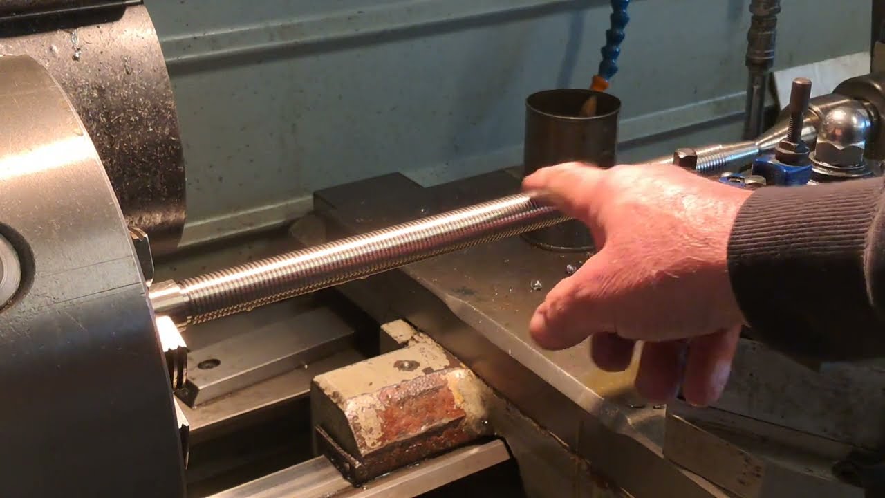 In the Shop #3  Cutting Stainless Steel Threads on a Manual Lathe.