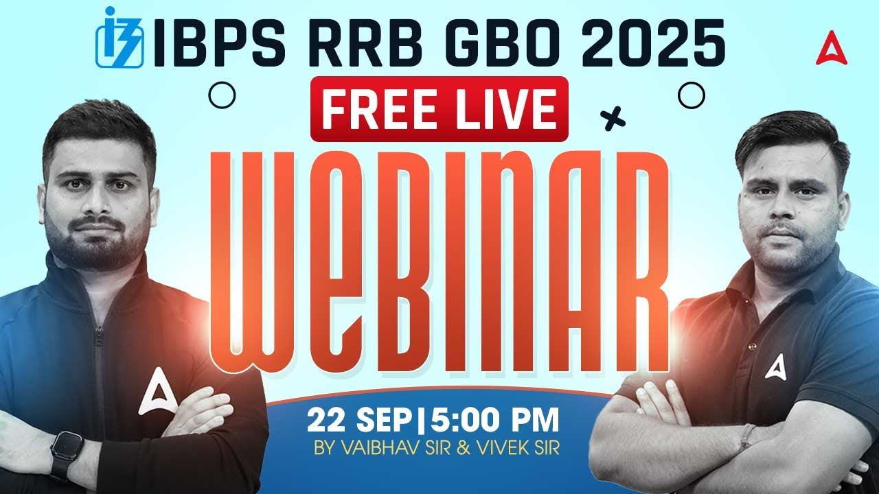 IBPS RRB GBO 2025 | RRB GBO Free Live Webinar | By Vaibhav Srivastava & Vivek Pandey