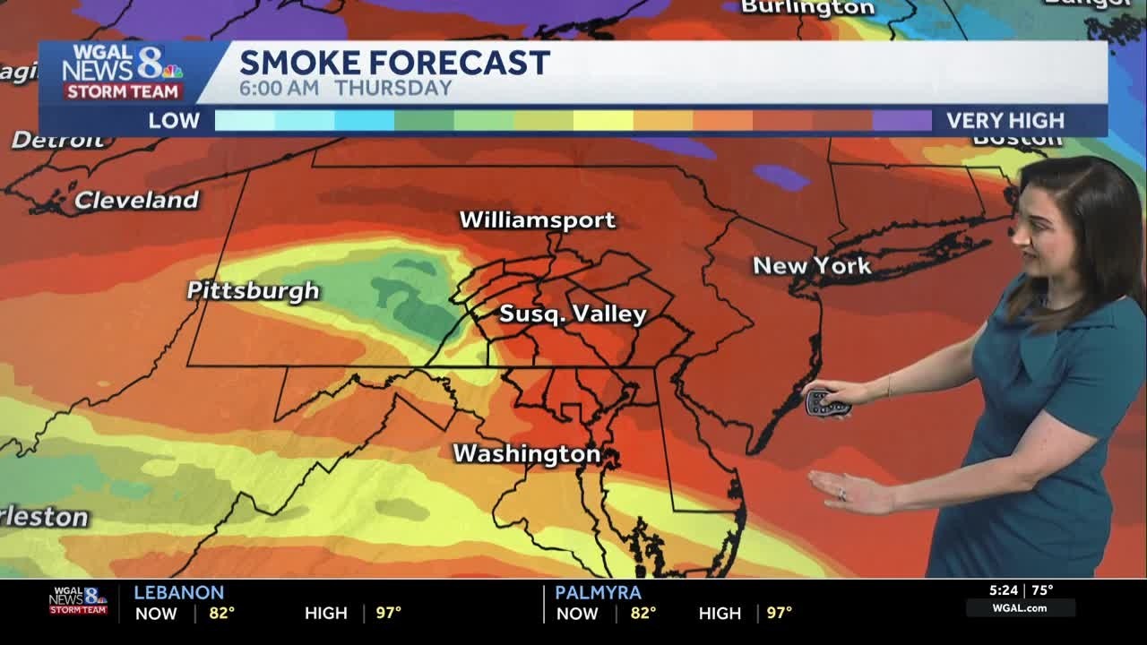 Heat wave continues | Canadian wildfire smoke brings hazy skies to south-central PA