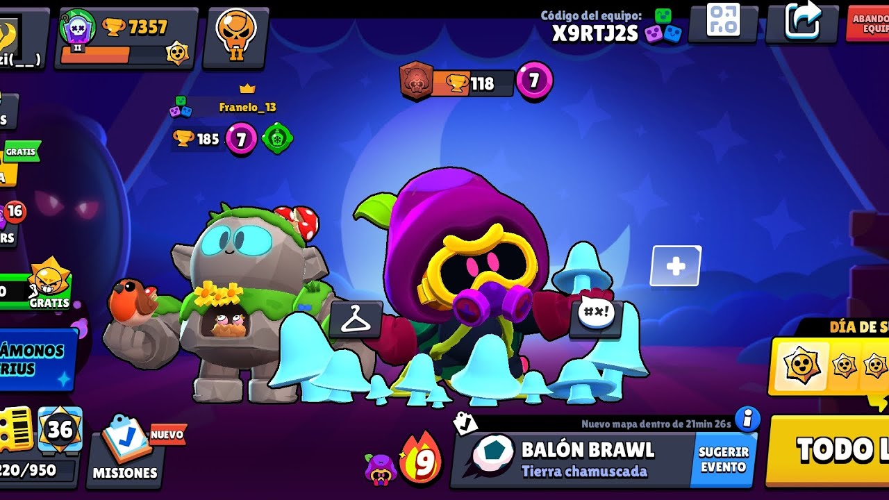 Jugando con mi amigo franelo al brawl stars 