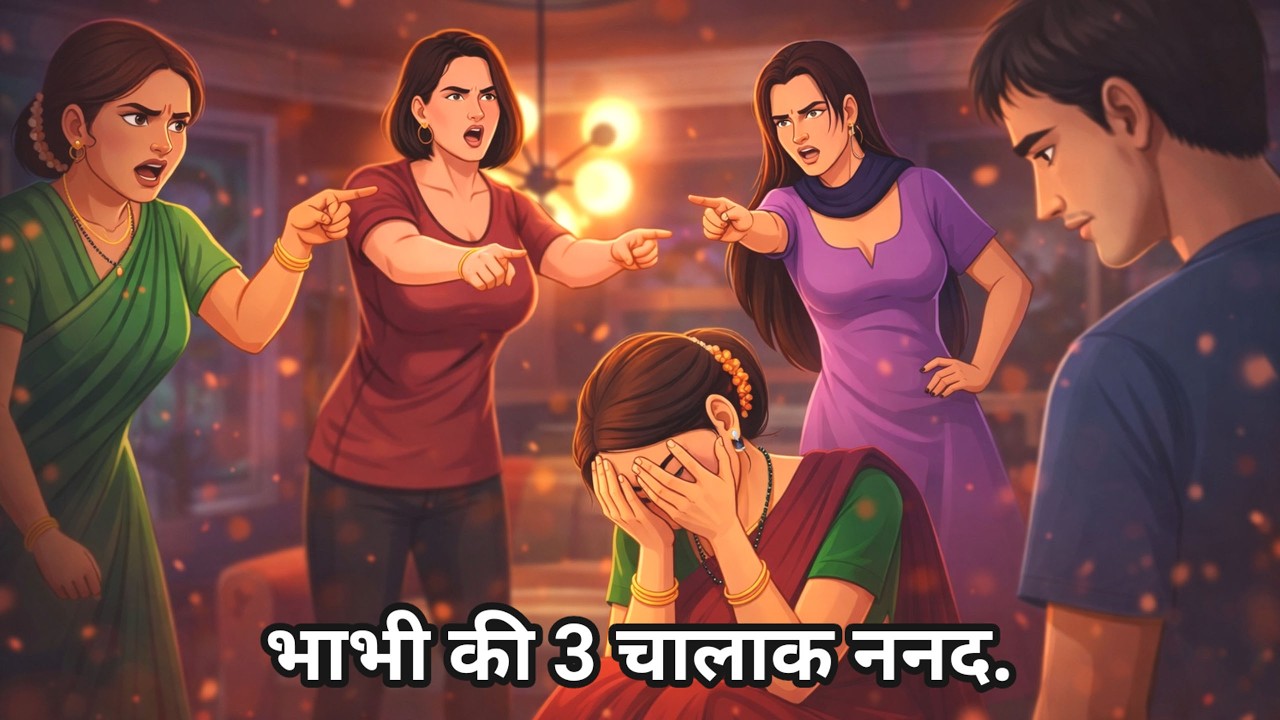 गौरी भाभी की 3 चालाक ननद. | Hindi Cartoon Stories | Ek Bhabi Ki 3 Nanand | Hindi Kahani