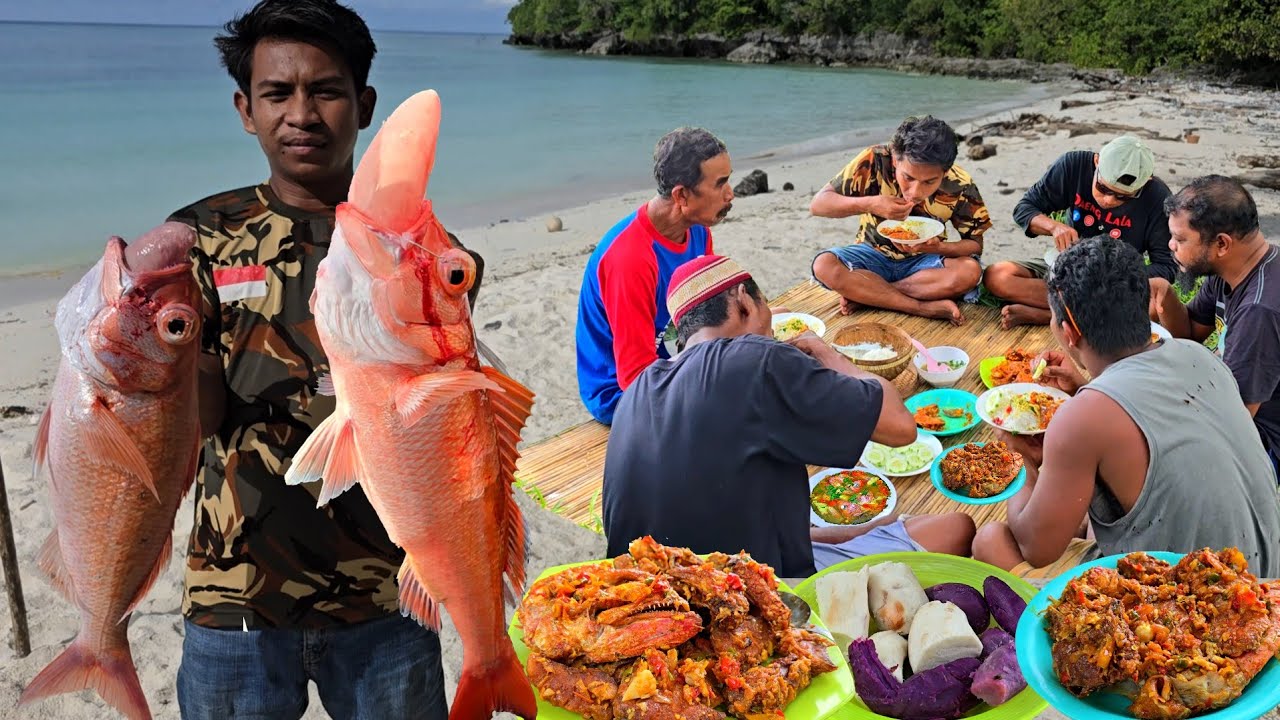 Mancing di laut dalam lanjut makan di Pulau Terpencil #part4 