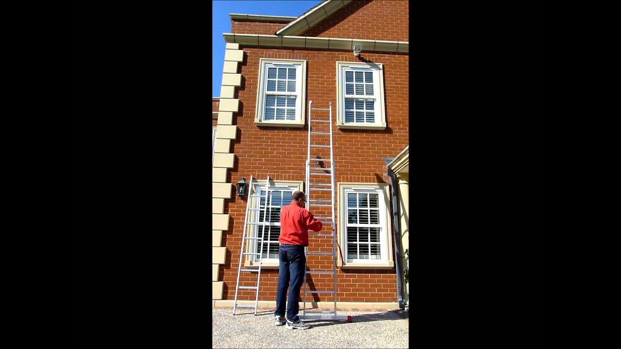 3 Section Extension Ladder with Integral Stabiliser