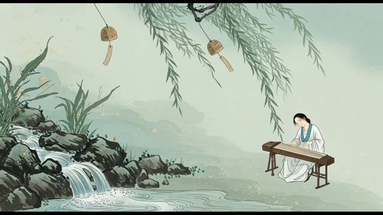The geomungo, an oriental instrument. Healing meditation music.