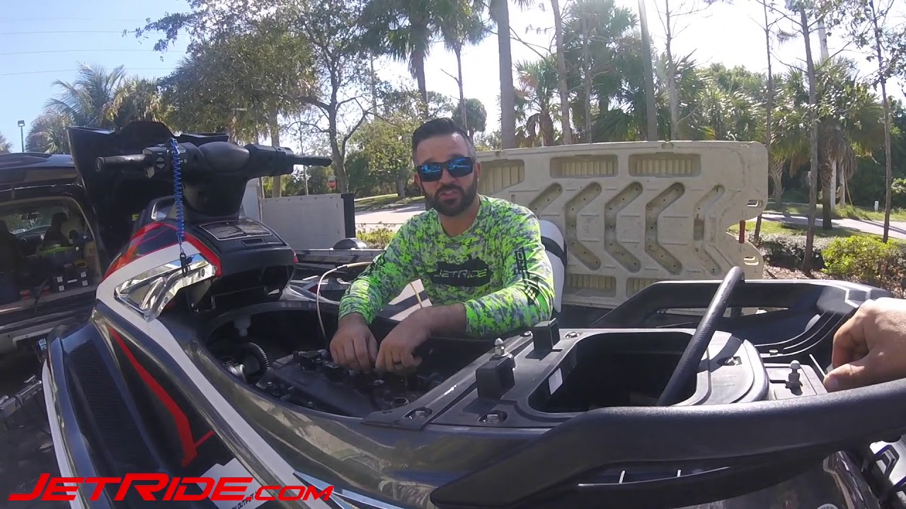 Drying out a sunken Jet SKi