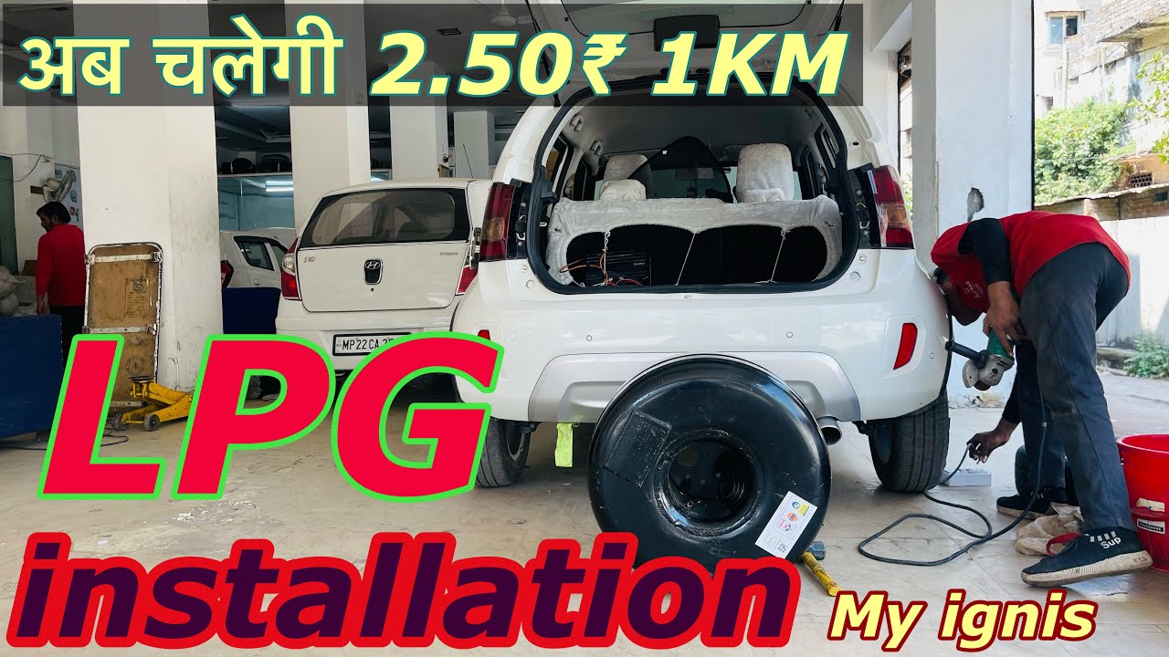 LPG kit installation my car | ignis main lpg | Pikku Mind