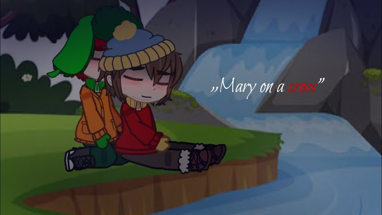 mary on a cross. || kyman || south park
