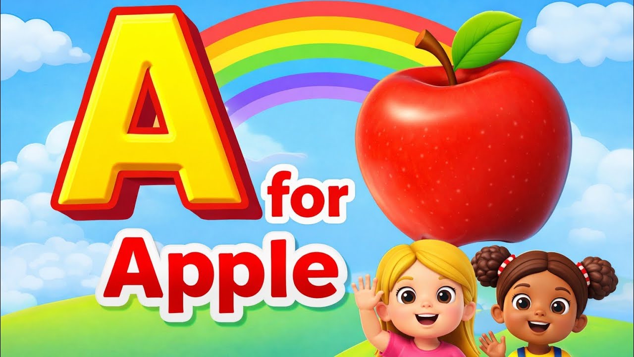A for apple | abcd | Alphabet songs for children| abcd phonics song | Kids Learning Video 