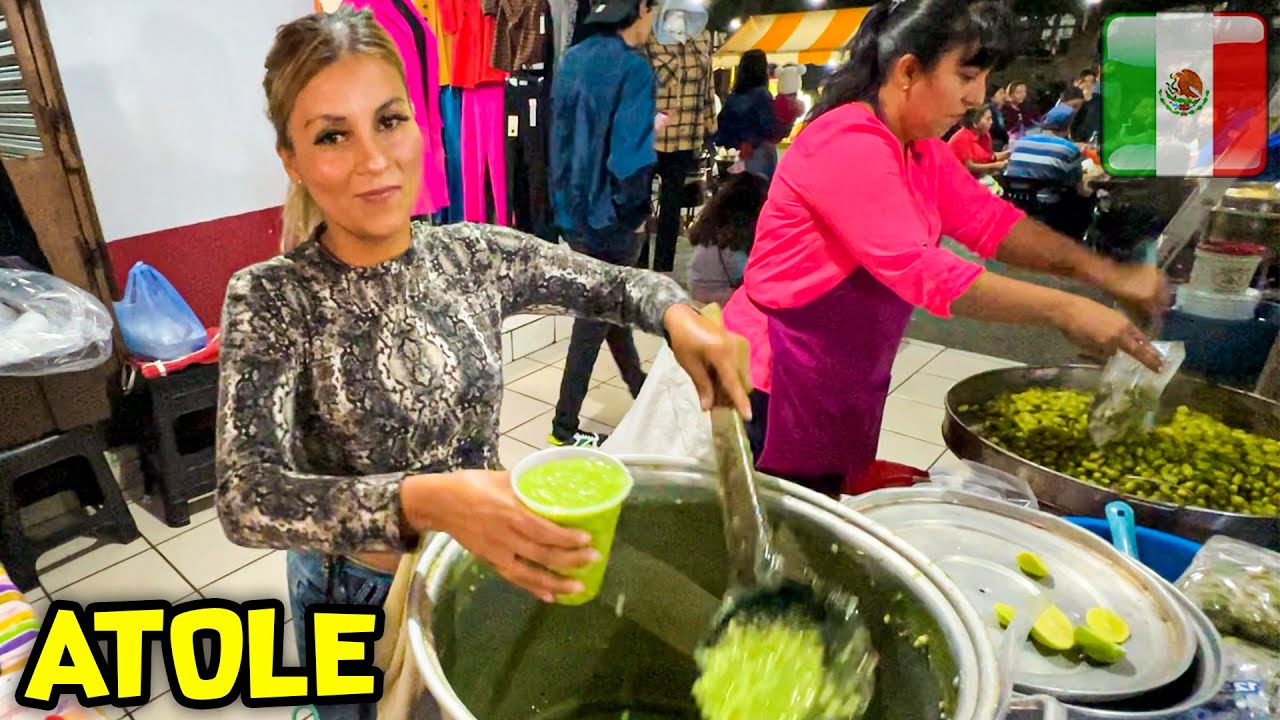 Probando los ATOLES MÁS EXTRAORDINARIOS 🇲🇽
