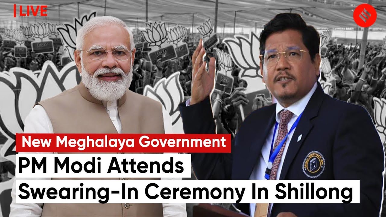 LIVE: PM Modi Attends Swearing-In Ceremony Of New Meghalaya Government In Shillong