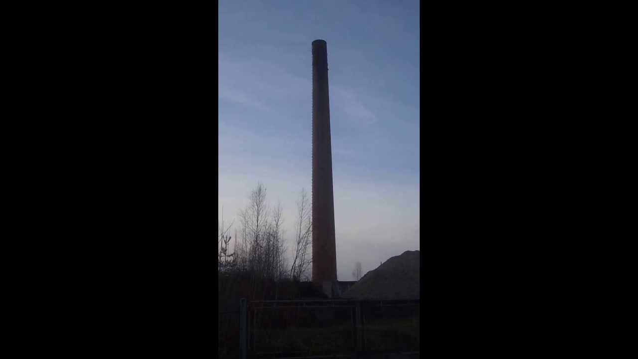 Schornstein Sprengung in Sohland an der Spree