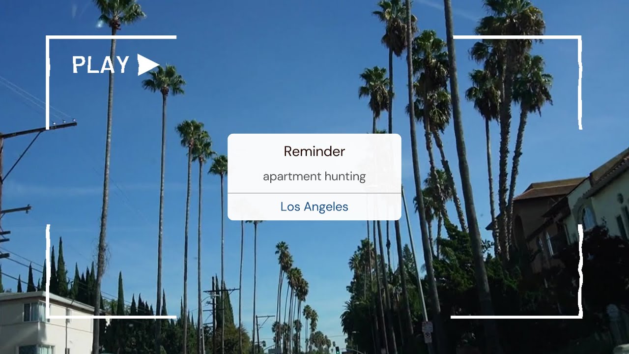 apartment hunting in Los Angeles (prices included)