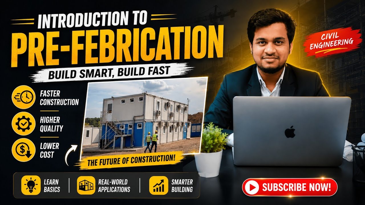 Introduction to Prefebrication||Benefits of Prefabrication|| #buildingconstruction #civilengineering