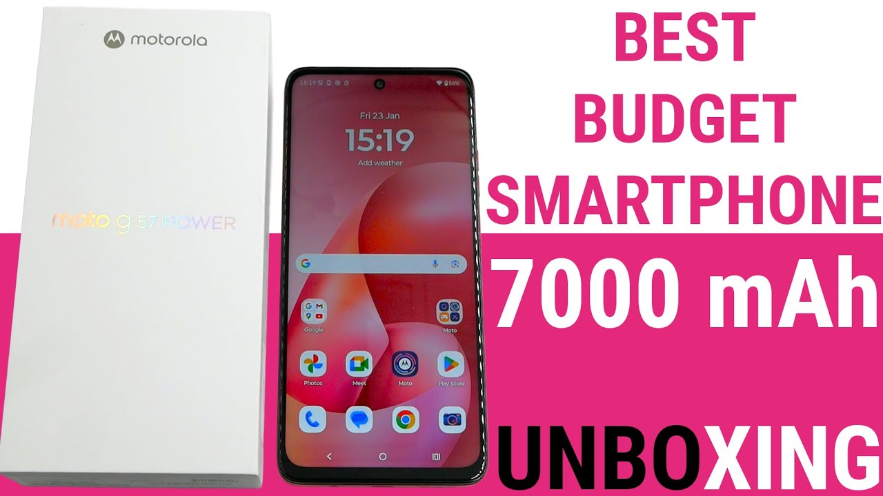 Motorola Moto G57 Power UNBOXING & Hands On, Best BUDGET Smartphone 2026! Pink Lemonade Colour, UK!