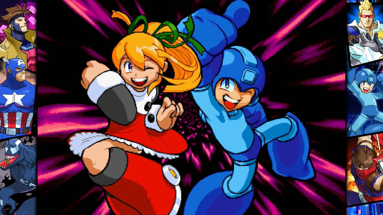 MARVEL vs. CAPCOM Fighting Collection - ROLL & MEGA MAN playthrough - Nintendo Switch gameplay