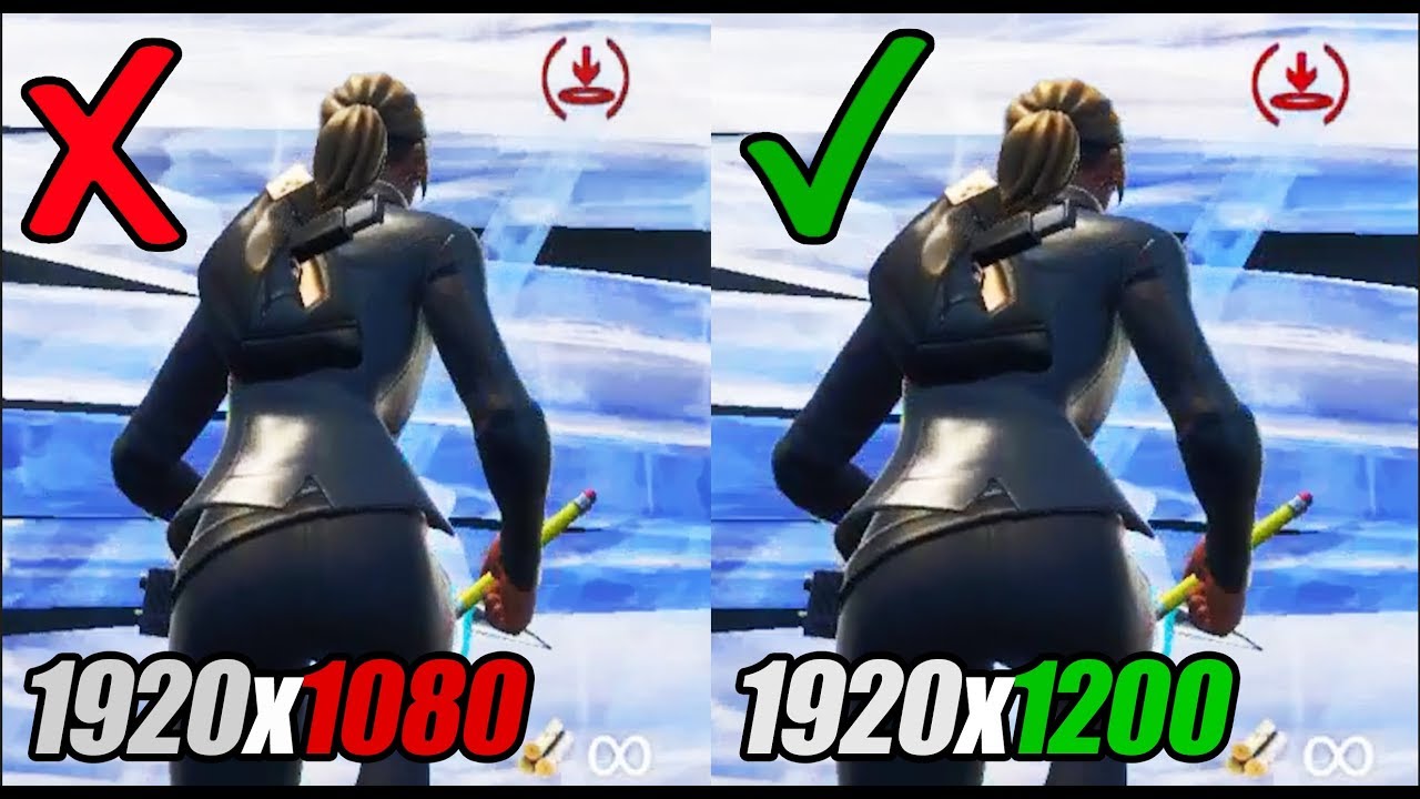 Растянутое разрешение 1920x1200 *ЛУЧШЕЕ* разрешение при 240 Гц?! + 1656x1080 - Fortnite, 10 сезон