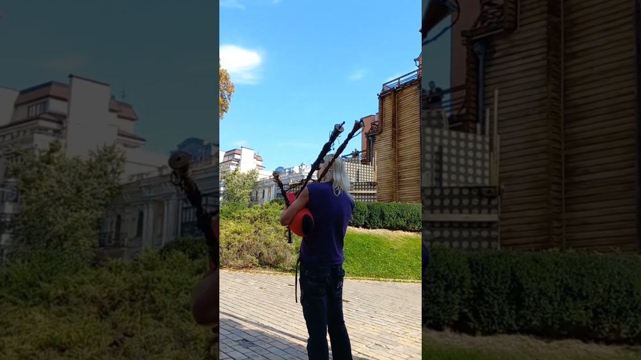 Галісійська Волинка. Gaita Gallega, Spanish Music. Volynka near Golden Gates, Kyiv, Ukraine.