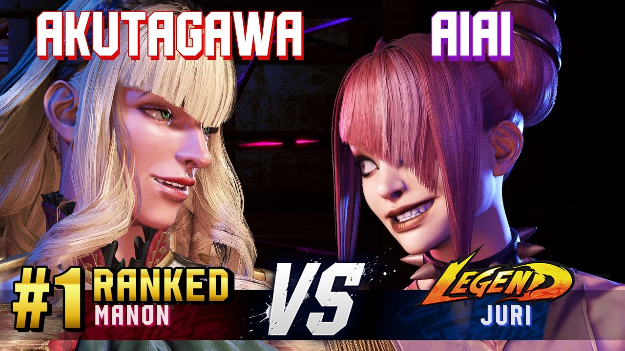 SF6 ▰ AKUTAGAWA (#1 Ranked Manon) vs AIAI (Juri) ▰ High Level Gameplay